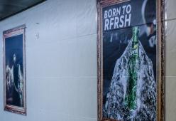 Publicidad Sprite en las estaciones de los buses transmilenio