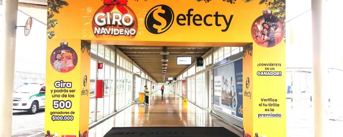 Publicidad en Aeropuertos de Marketmedios con Efecty