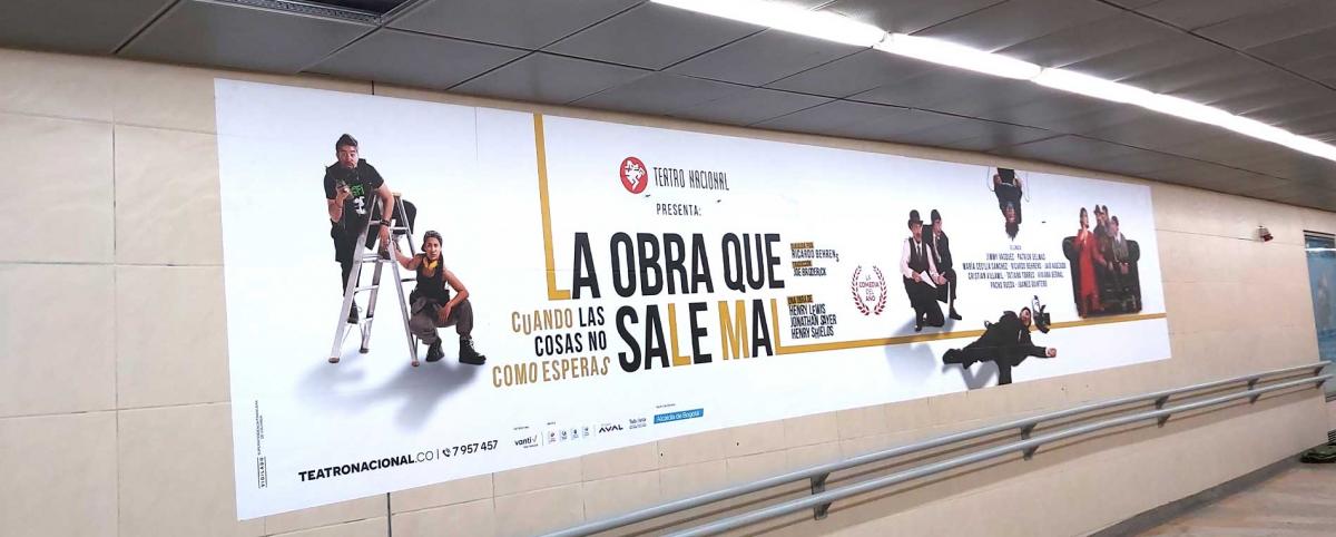 Publicidad en túneles de Transmilenio