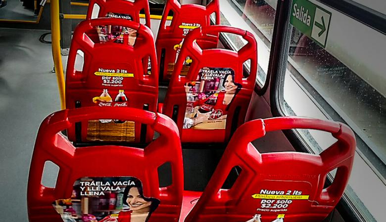 Coca cola en buses SITP