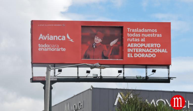 Publicidad exterior Avianca