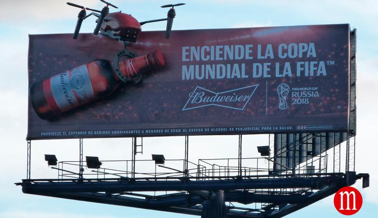 Valla publicitaria Budweiser