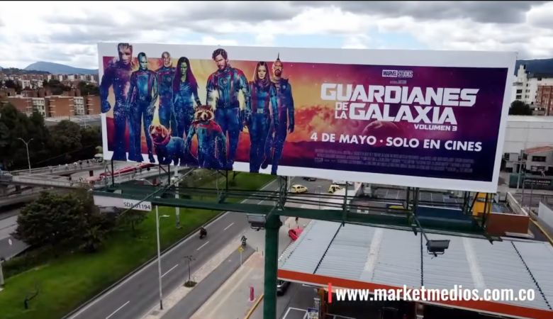 Guardianes de la Galaxia en OOH Marketmedios