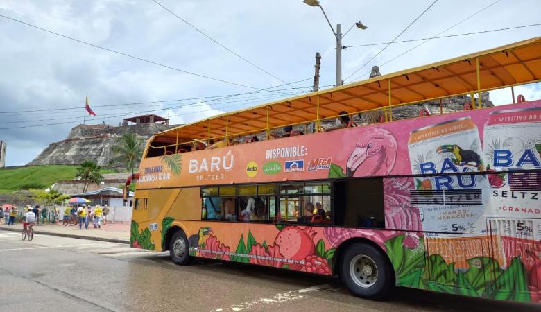 Barú Seltzer⁣ en las calles de Cartagena