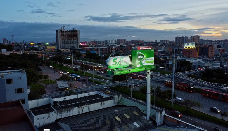 Valla Dolex con volumetría